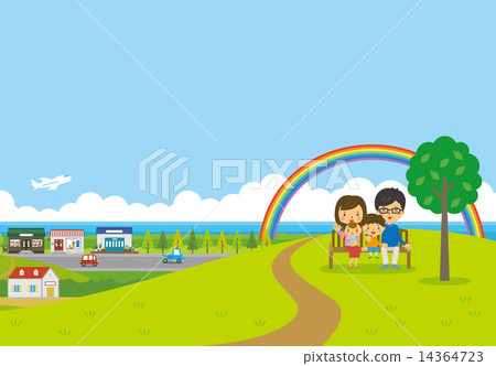 Family hill raised bench 14364723