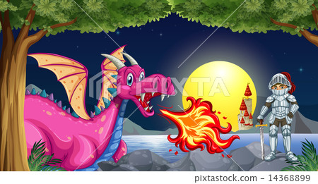 Dragon and knight 14368899