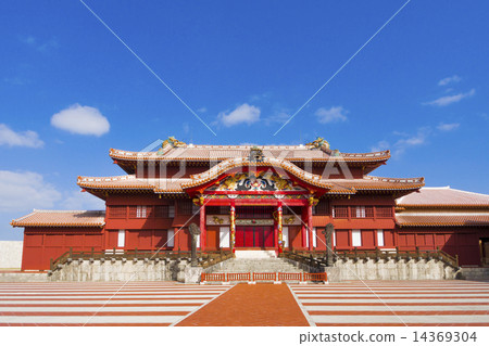 沖繩首里城堡的主要神殿 14369304