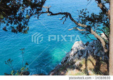 Fragment coast near to Budva town.Montenegro. Fragment coast near to Budva town.Montenegro. 14369630