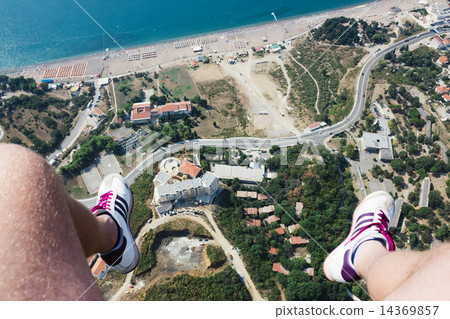 Hanging human feet over the Rafailovici 14369857