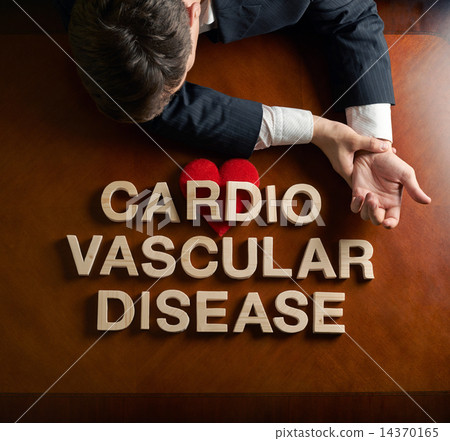 Phrase Cardio Vascular Disease and devastated man Phrase Cardio Vascular Disease and devastated man 14370165