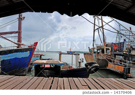 Fishing village in Natuna, Riau Islands, Indonesia Fishing village in Natuna, Riau Islands, Indonesia 14370406