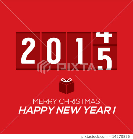2015 New Year Card Odometer Style 14370856