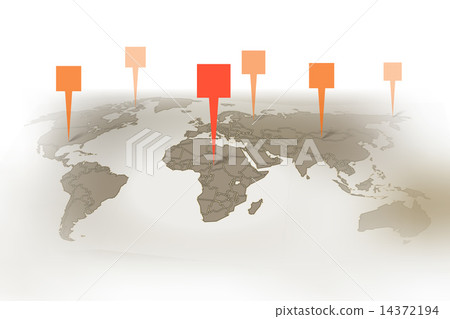 Earth map with destination points template Earth map with destination points template 14372194