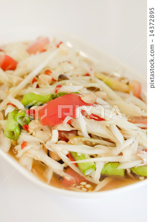 spicy papaya salad 14372895