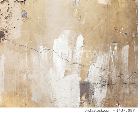 Old weathered concrete wall, texture with cracks 14373097