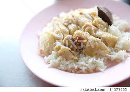 Thai food gourmet steamed chicken with rice , khao mun kai in wo Thai food gourmet steamed chicken with rice , khao mun kai in wo 14375365