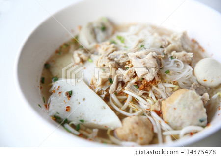 Thai food Tom yum noodle in Thai style 14375478