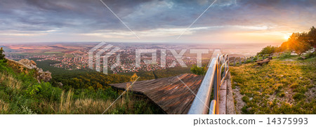 City of Nitra from Above at Sunset City of Nitra from Above at Sunset 14375993