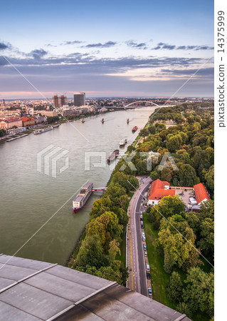 Danube River in Bratislava, Slovakia 14375999