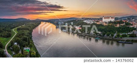 Bratislava Castle at Sunset 14376002