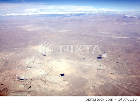 South America Chile Northern Copper mountain built in the highland desert spreading at the foot of Andes 14376110