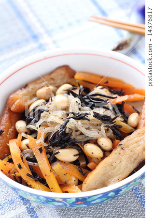 Simmered dish of Hijiki Simmered dish of Hijiki 14376817