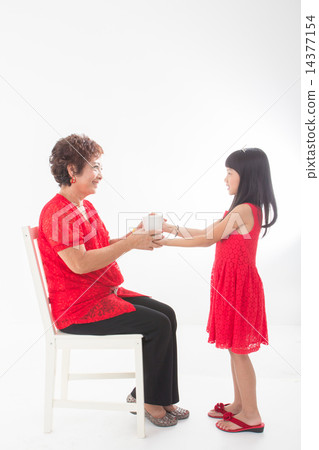 Grandmother and Granddaughter 14377154