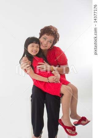 Grandmother and Granddaughter 14377176