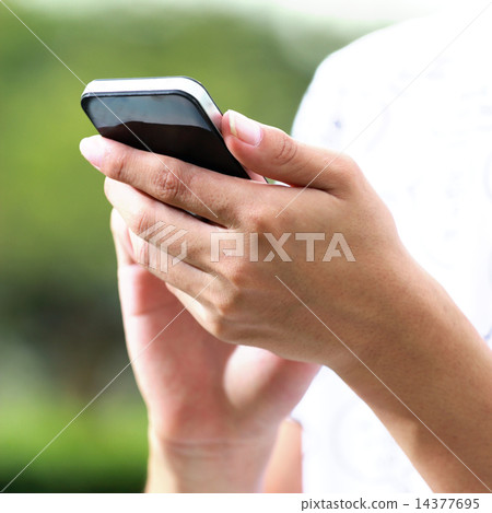 Hand are using smart phone Hand are using smart phone 14377695