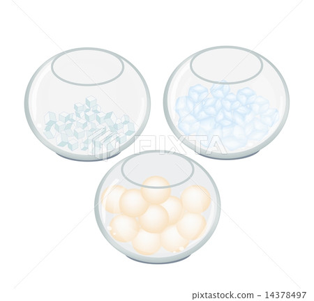 Sugar, Ice Cube and Ice Cream in Jar Sugar, Ice Cube and Ice Cream in Jar 14378497