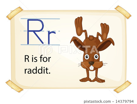 A letter R for rabbit - Stock Illustration [14379794] - PIXTA