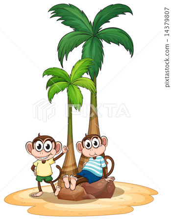 Monkey and tree Monkey and tree 14379807