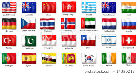 Internatinal flags 14380212
