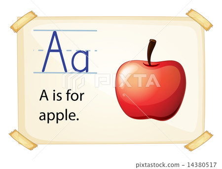 A letter A for apple 14380517