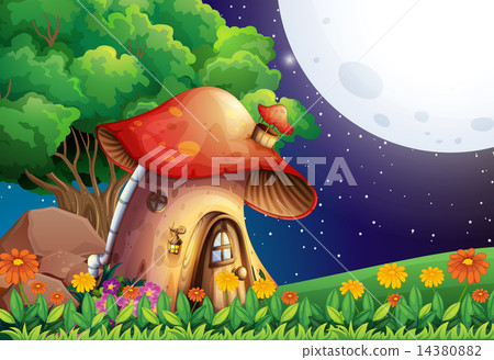 A mushroom house 14380882