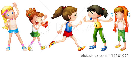 Girls and exercise Girls and exercise 14381071