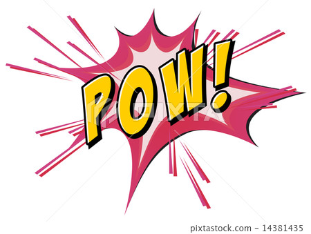 Pow flash on white 14381435