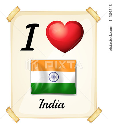 I love India - Stock Illustration [14384248] - PIXTA