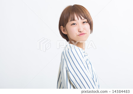 A cute girl in a fresh dress 14384483