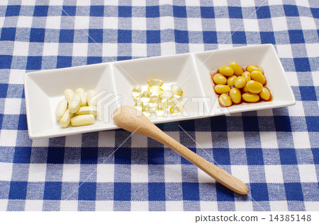 補充劑和醋大豆（格子花呢） 14385148