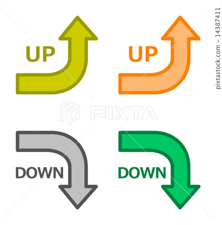 UP and DOWN arrows - Stock Illustration [14387411] - PIXTA