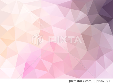 abstract pastel pink poly background, vector 14387975