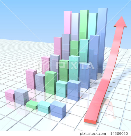 Five graphs - Stock Illustration [14389030] - PIXTA