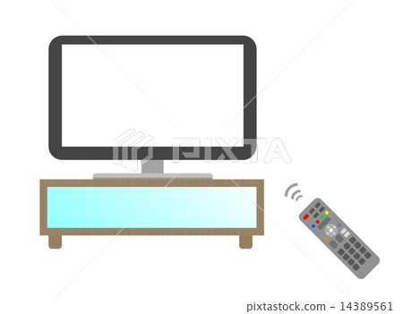 TV and remote control TV and remote control 14389561