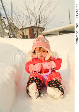 雪橇滑動 14390045