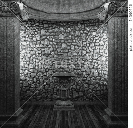 vector stone columns and pedestal 14390626