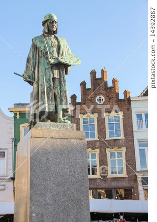 Monument of  Hieronymus Bosch in s-Hertogenbosch. 14392887