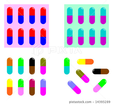 Colorful capsules Colorful capsules 14393289