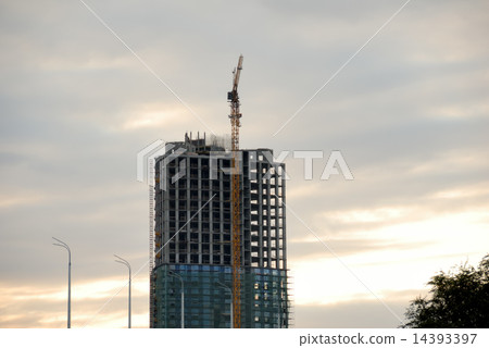 Construction of office building Construction of office building 14393397
