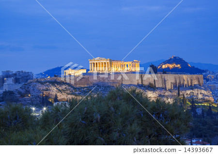 Acropolis with Parthenon temple in Athens, Greece 14393667