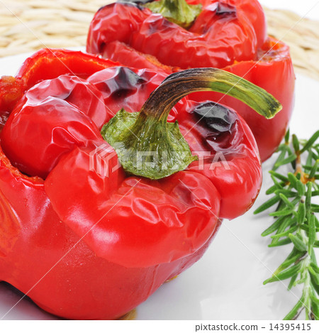 stuffed red bell peppers 14395415