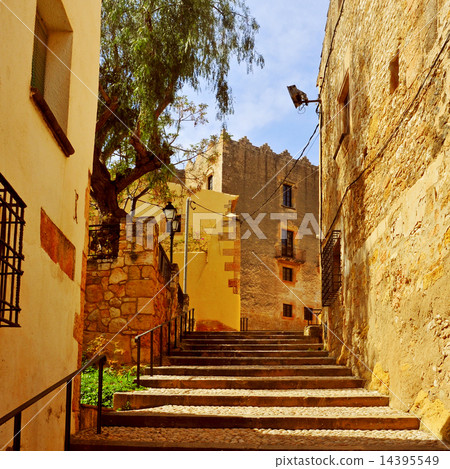 street of the old town of Altafulla, Spain street of the old town of Altafulla, Spain 14395549