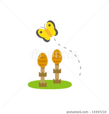 Tsukushi and butterfly 14397210