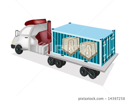 Wooden Crates in Cargo Container Wooden Crates in Cargo Container 14397258
