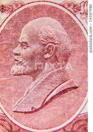 Lenin's portrait on the old Soviet banknotes Lenin's portrait on the old Soviet banknotes 14397490