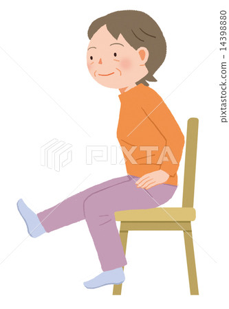 Elderly people _ lifting stretch 14398880