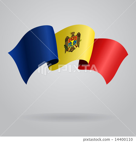 Moldovan waving Flag. Vector illustration 14400110