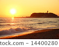 Shonan Beach, Enoshima and the sunset 14400280